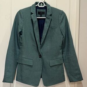 J.Crew Master’s Green Linen Blazer